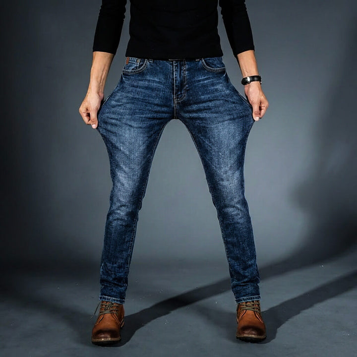 Men's Stretch Denim Jeans – Organic Cotton Slim Everyday Fit – view 4