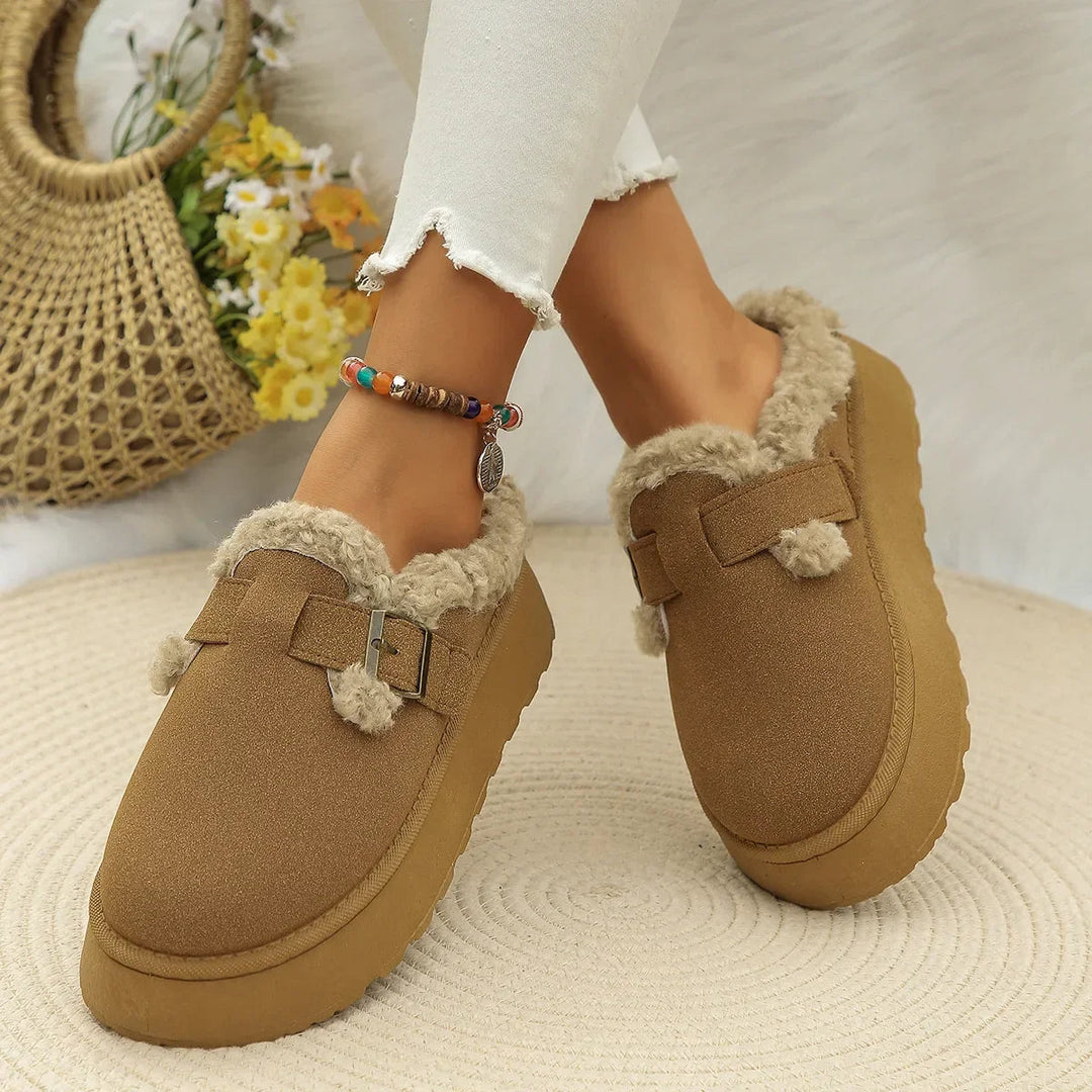 Women's Velvet Plush Slippers – Cosy Faux Suede House Shoes – view 8