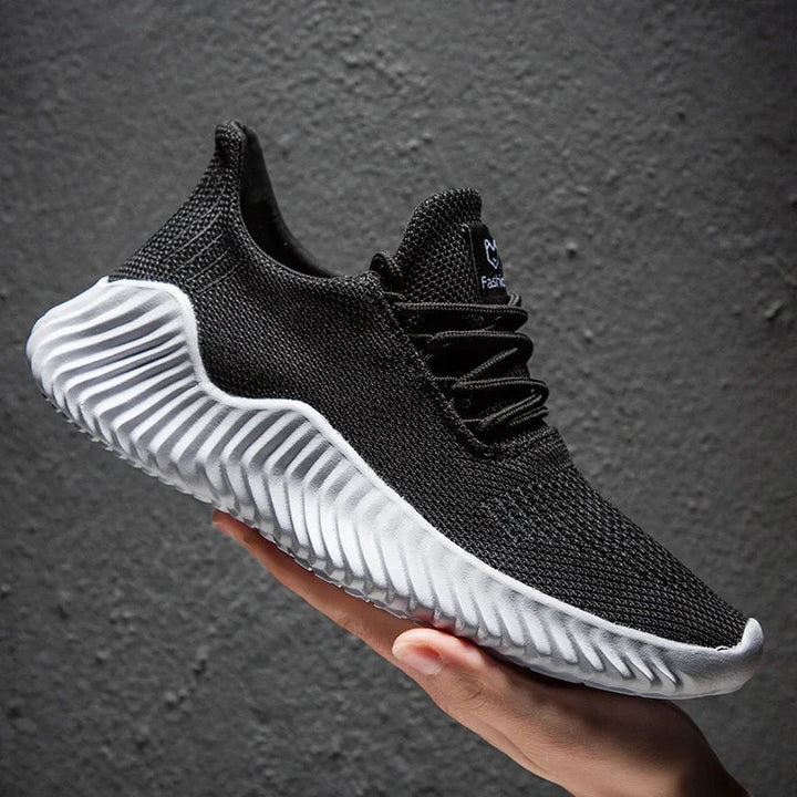 Men's Knit Trainers – Breathable Cushioned Everyday Sneakers – view 10