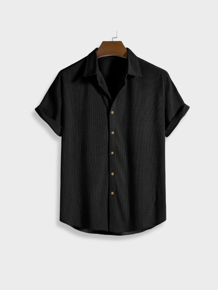 Men's Bordeaux Corduroy Co-Ord Set – Shirt and Shorts Summer – view 8