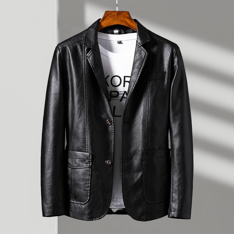 Men's Italian Leather Jacket – Tailored Smart-Casual Layer – view 3