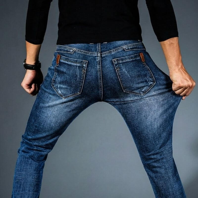 Men's Stretch Denim Jeans – Organic Cotton Slim Everyday Fit – view 2