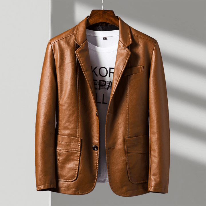 Men's Italian Leather Jacket – Tailored Smart-Casual Layer