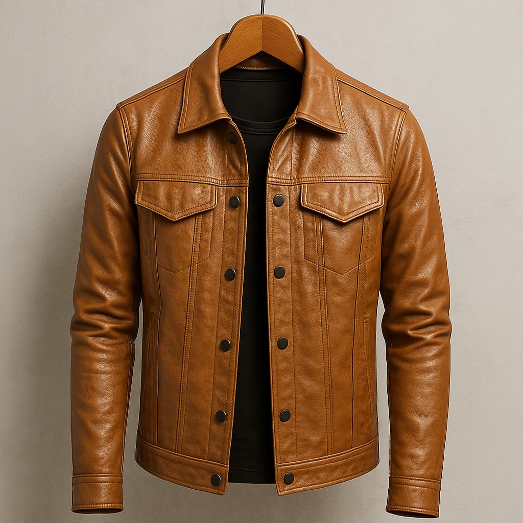 Men's Genuine Leather Jacket – Sleek Tailored Everyday Layer – view 7