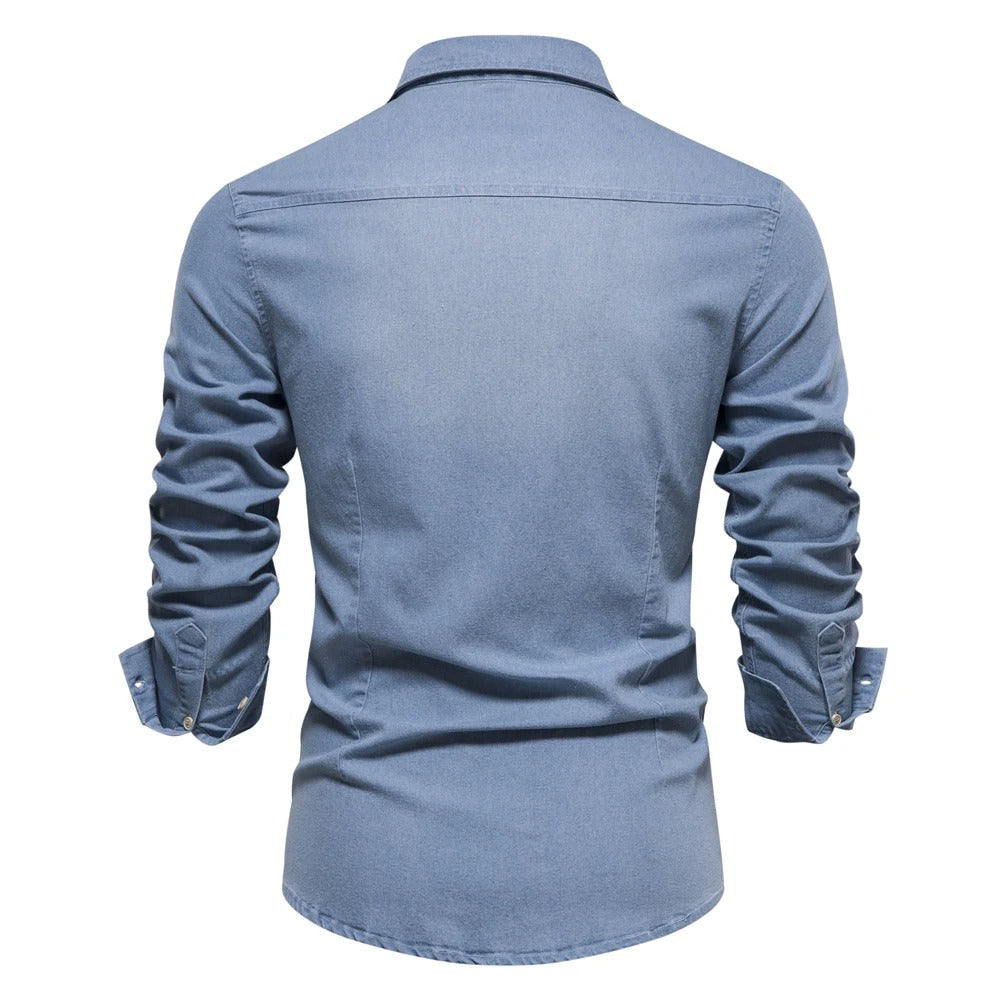 Men's Premium Denim Shirt – Versatile Smart Casual Layer – view 6