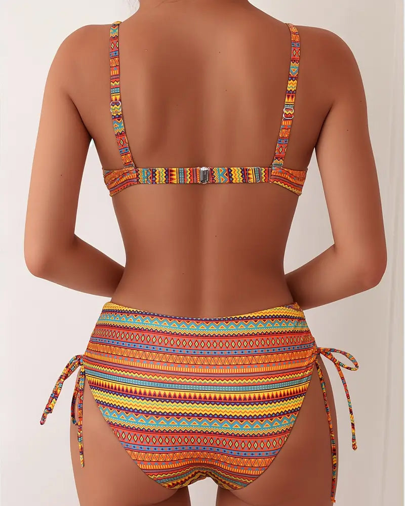 Women's High Waist Bikini Set - Embrace the Sunshine