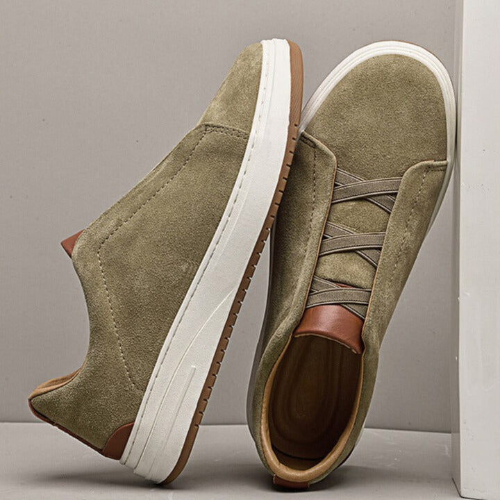 Men's Suede Slip-On Sneakers – Cushioned Everyday Trainers – view 9