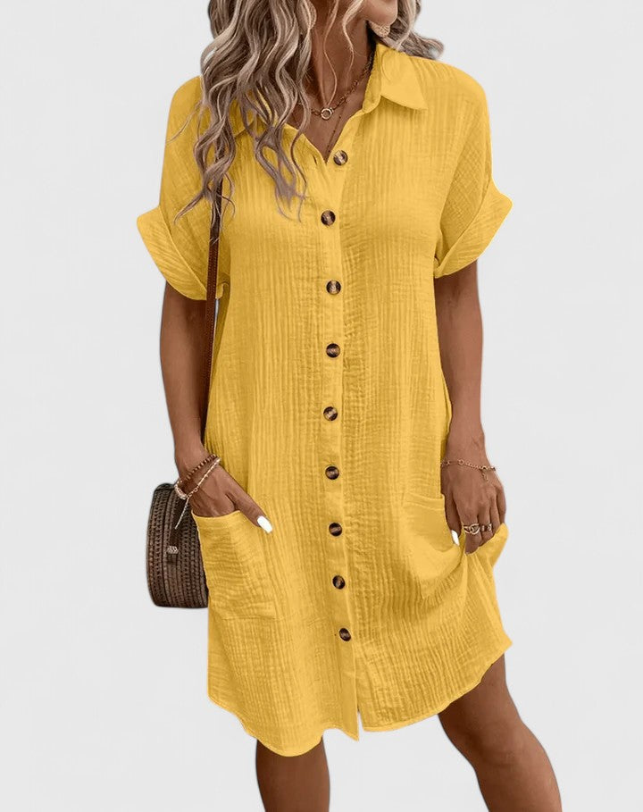 Women's Gianelleza Sophisticated Midi Dress - For Breezy Days