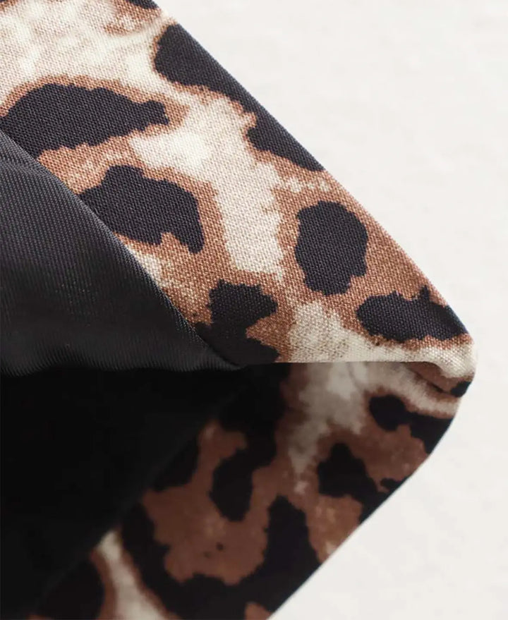 Women's Leopard Print Waistcoat Vest – Tailored Polyester Mix – view 6
