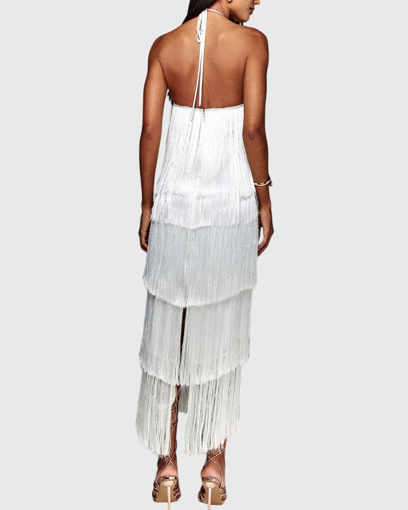 Women's Tassel Dress - Effortless Elegance for Special Occasions