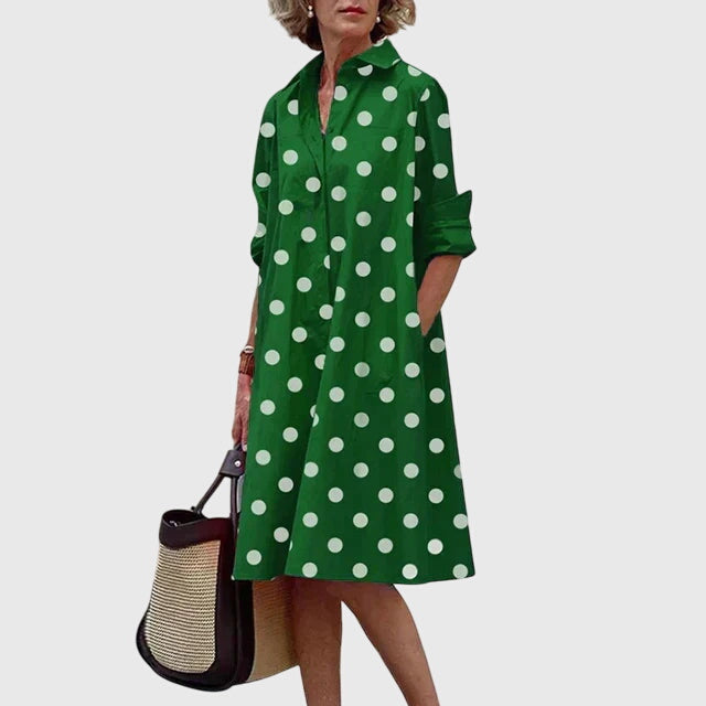 Women's Elegant Dress with Pockets - Everyday Chic