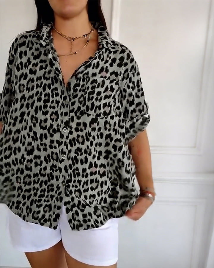 Women's Susan Leopard Print Blouse - Everyday Chic