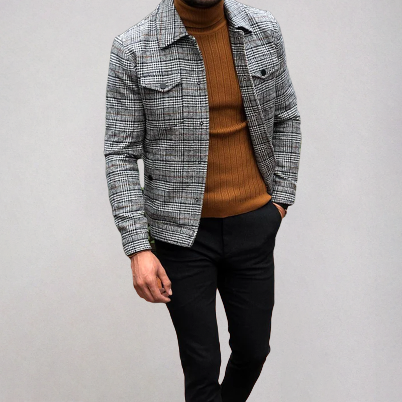 Men's Wool-Rich Tweed Blazer – Monaco Legacy Smart Tailoring – view 8