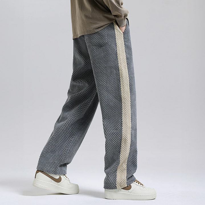 Men's Waffle Corduroy Joggers – Textured Casual Comfort – view 3