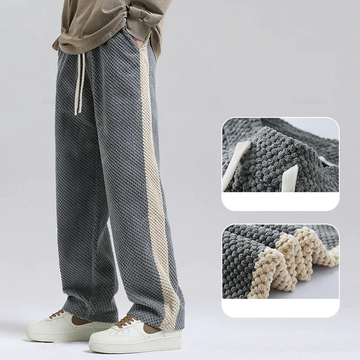 Men's Waffle Corduroy Joggers – Textured Casual Comfort – view 2