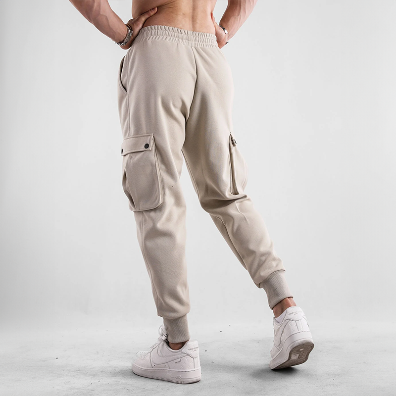 Men's Cotton Cargo Joggers – Urban Flex Stretch Comfort Fit – view 3