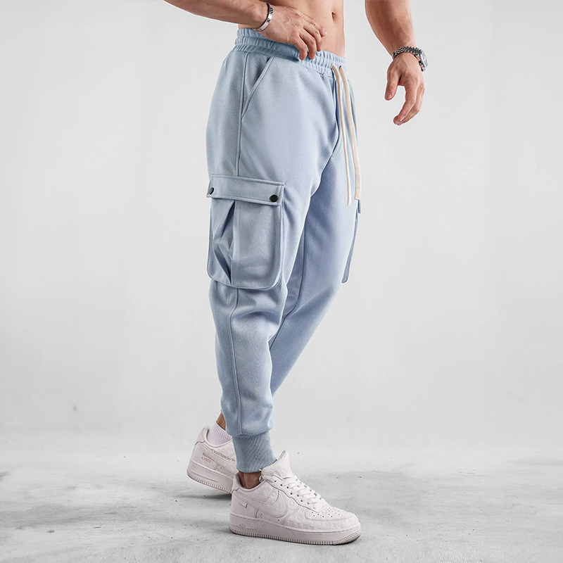 Men's Cotton Cargo Joggers – Urban Flex Stretch Comfort Fit – view 4