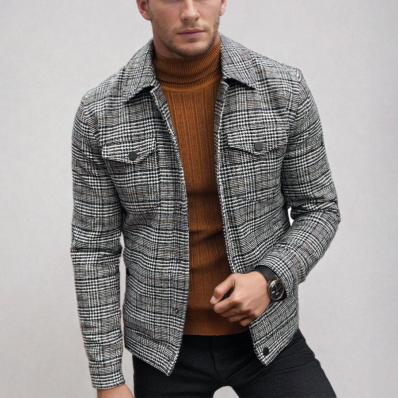 Men's Wool-Rich Tweed Blazer – Monaco Legacy Smart Tailoring – view 2