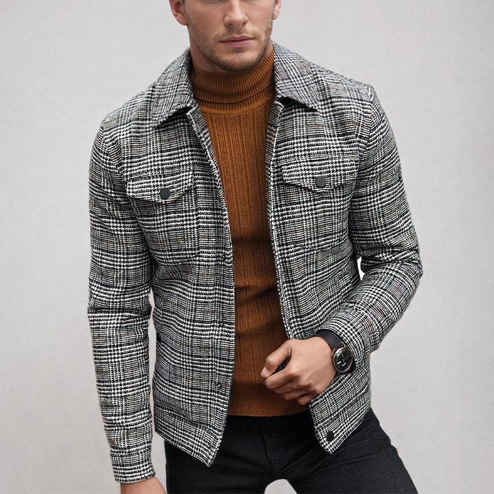 Men's Wool-Rich Tweed Blazer – Monaco Legacy Smart Tailoring – view 2