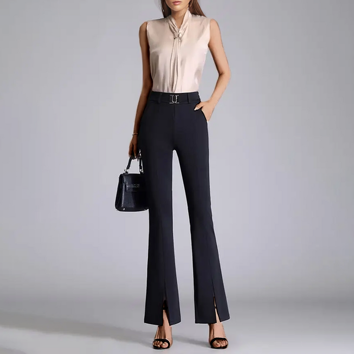 Women's Fluid Pleated Trousers – Elegant Everyday Tailoring – view 7