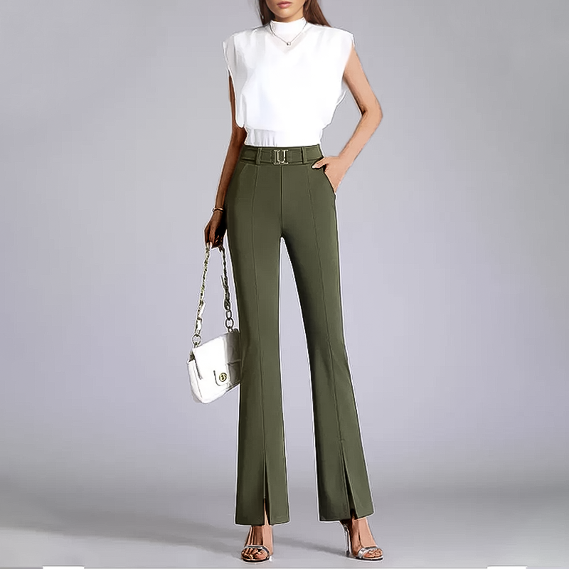 Women's Fluid Pleated Trousers – Elegant Everyday Tailoring – view 4