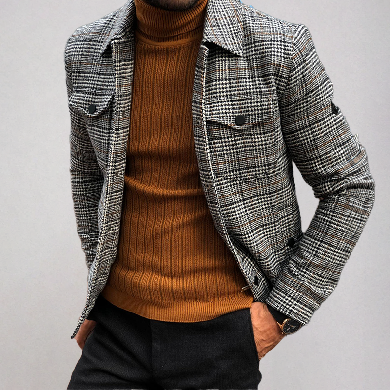 Men's Wool-Rich Tweed Blazer – Monaco Legacy Smart Tailoring – view 7