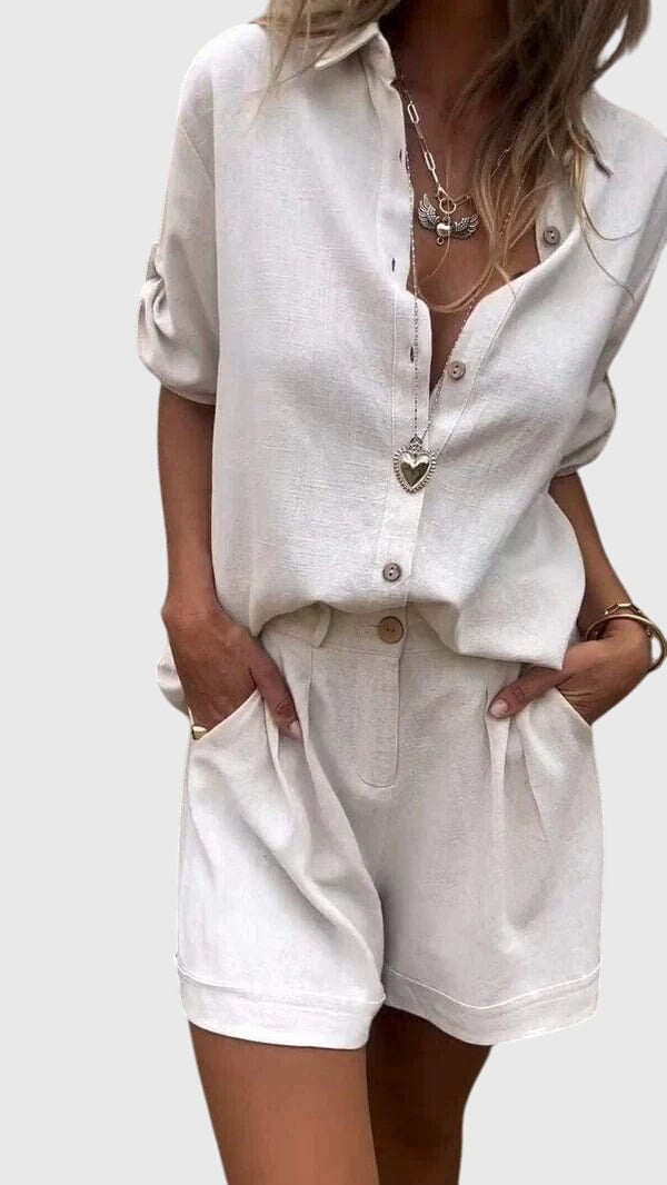 Women's Summer Two-Piece Set - Soft & Breezy Style