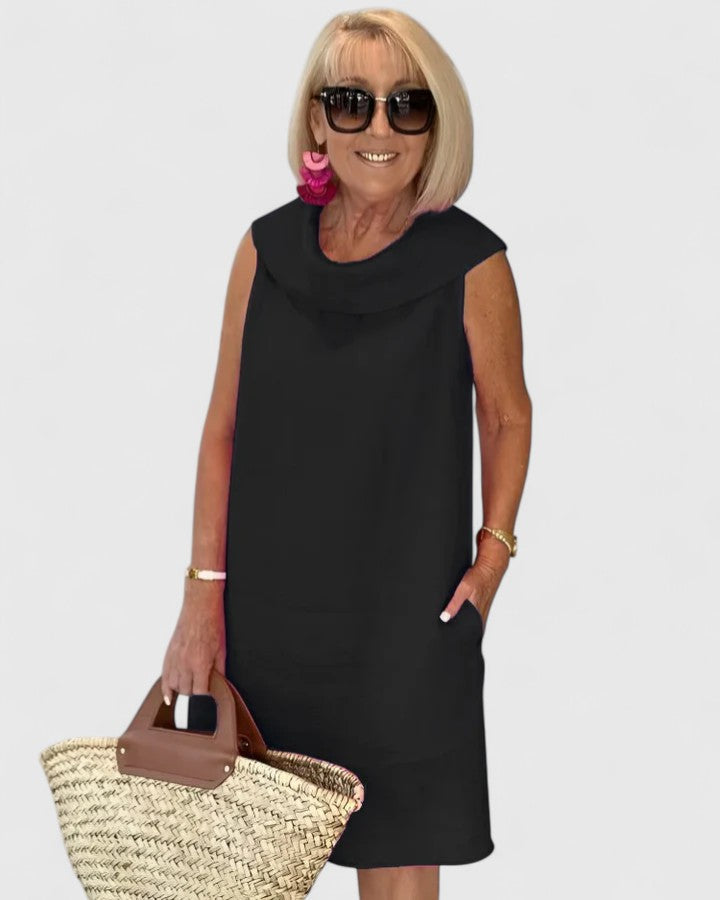 Women's Kim Straight Cut Dress - Elegant Everyday Layer-Friendly Style