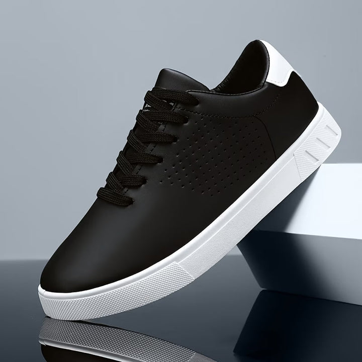 Men's Perforated Court Trainers – Minimalist Everyday Sneakers – view 8