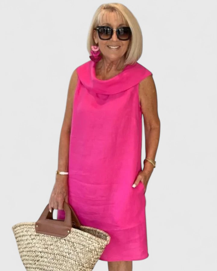 Women's Kim Straight Cut Dress - Elegant Everyday Layer-Friendly Style