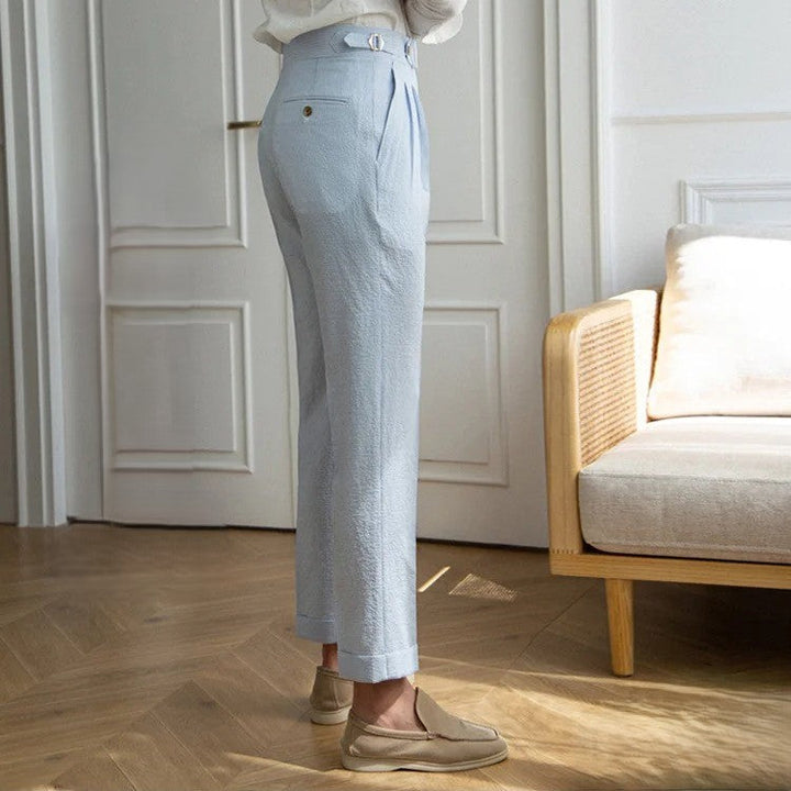 Men's Seersucker Ghurkha Trousers – Tailored Vintage Style – view 4