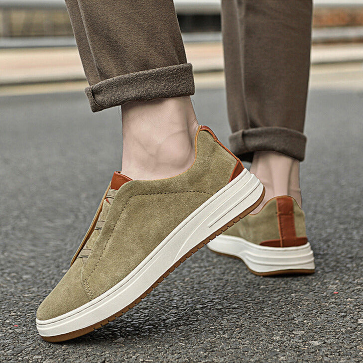 Men's Suede Slip-On Sneakers – Cushioned Everyday Trainers – view 11