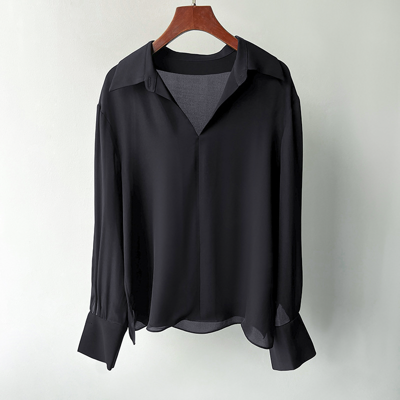 Women's Silk Blouse – Elegant Office to Evening Top – view 4