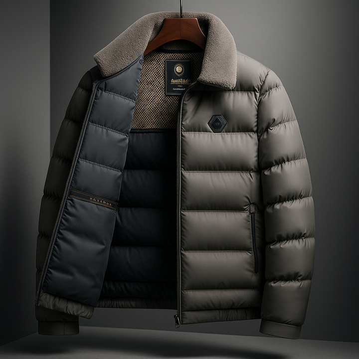 Men's Down Jacket – Fleece-Collar Padded Winter Coat – view 7
