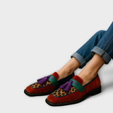 Women's Colorful Square Toe Loafers - Chic Everyday Style