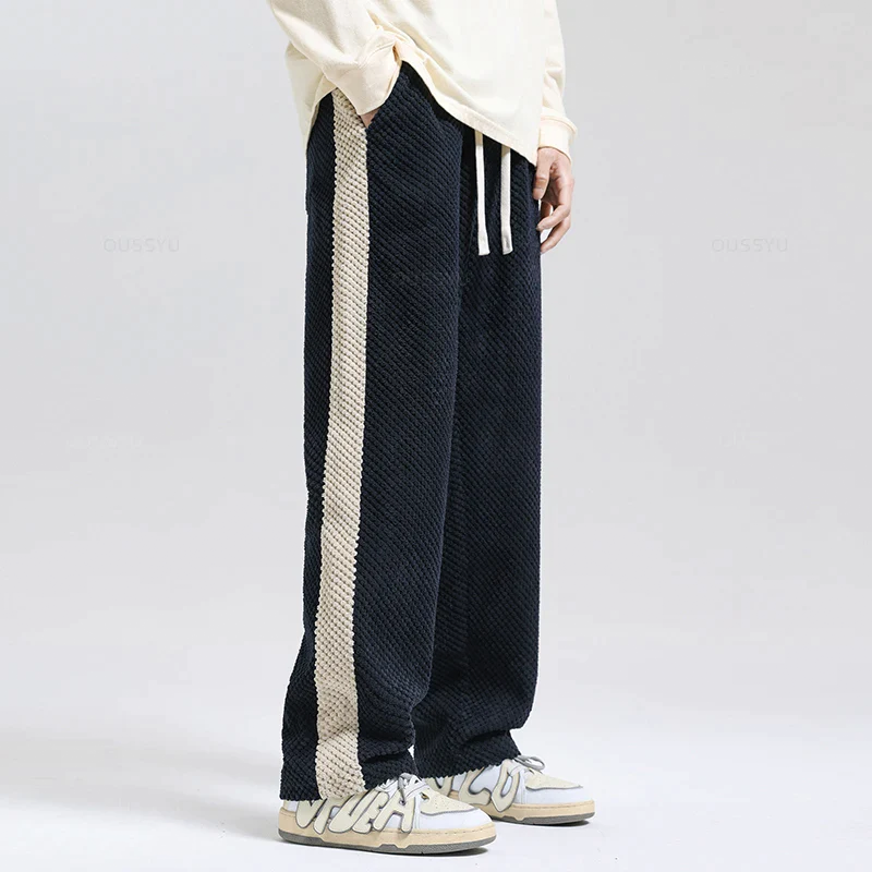 Men's Waffle Corduroy Joggers – Textured Casual Comfort – view 7