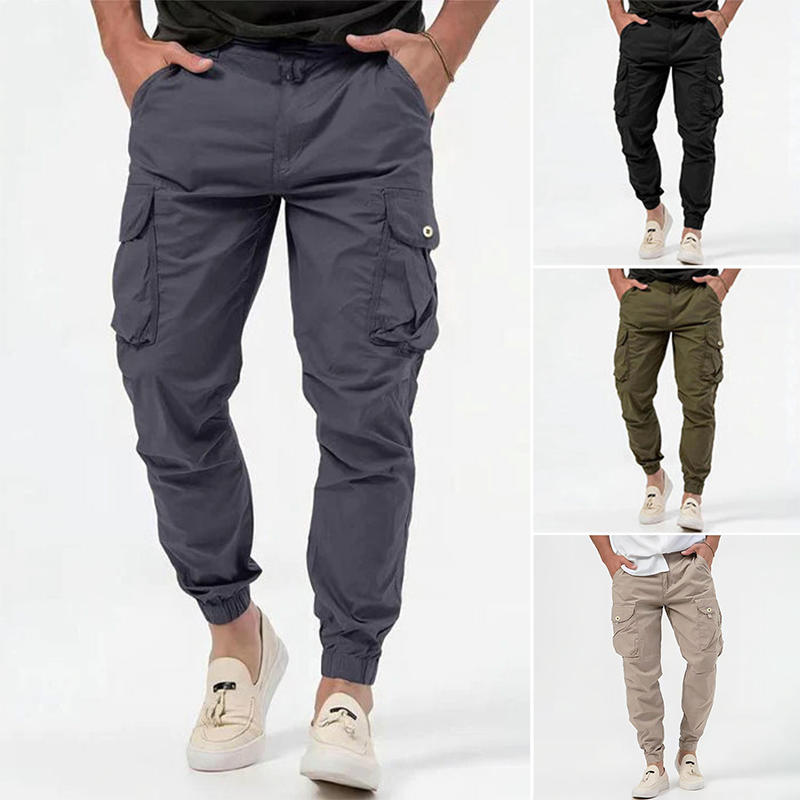 Men's Stretch Cargo Joggers – Tapered 4-Way Flex Trousers – view 8