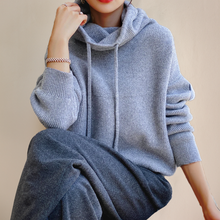 Women's Aria Merino Wool Turtleneck Jumper – Soft Fine Knit – view 4