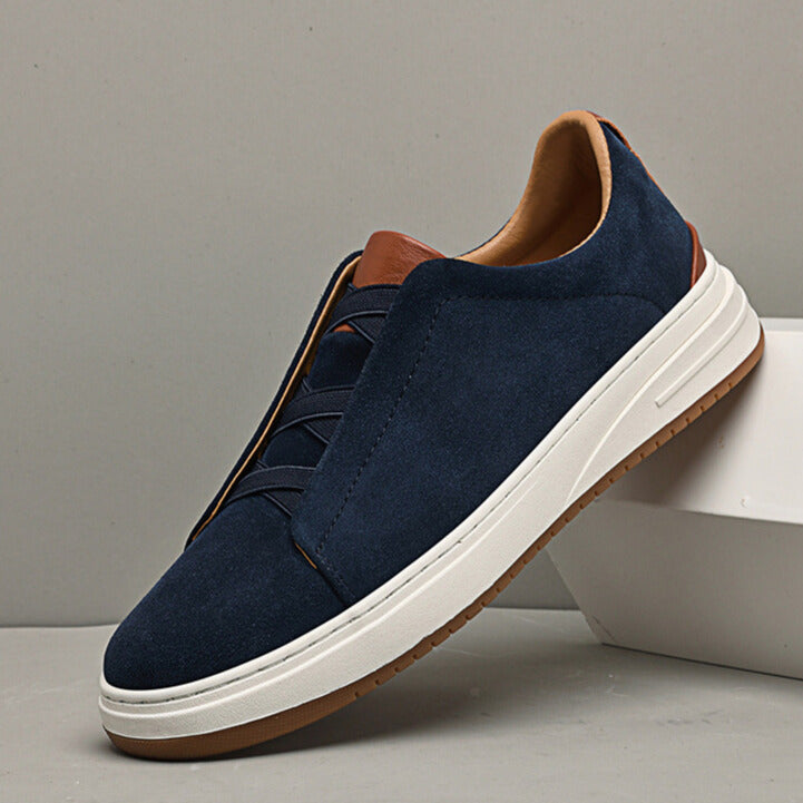 Men's Suede Slip-On Sneakers – Cushioned Everyday Trainers – view 3