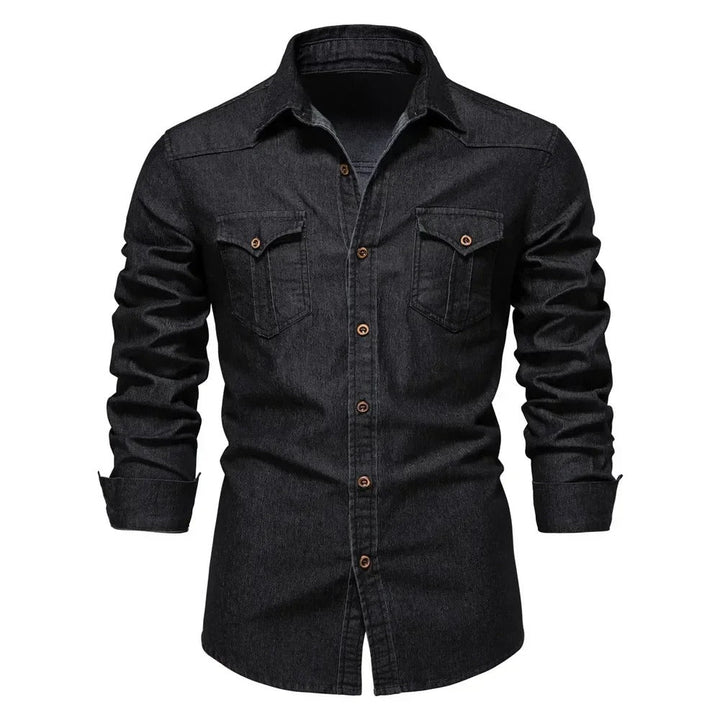 Men's Premium Denim Shirt – Versatile Smart Casual Layer