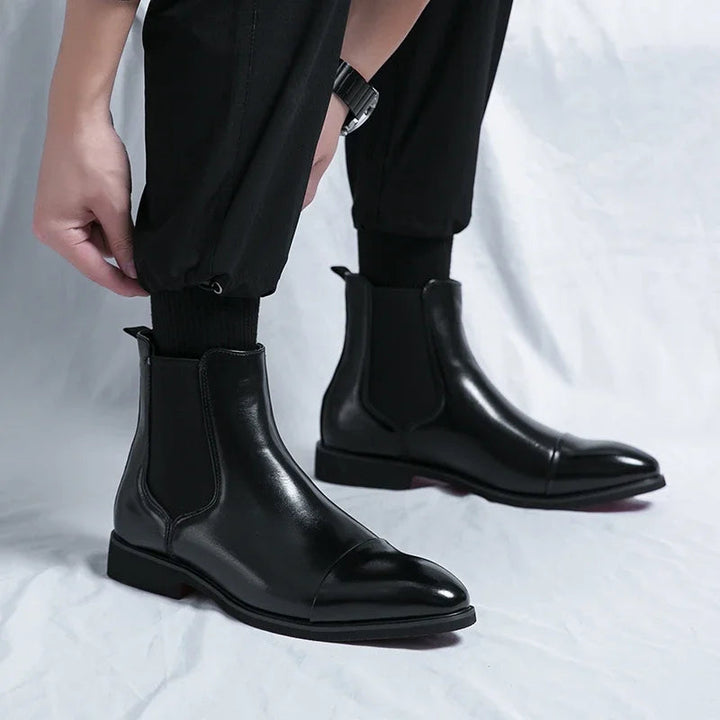 Men's Vegan Leather Slip-On Boots – Air-Cooled Comfort Sole – view 9