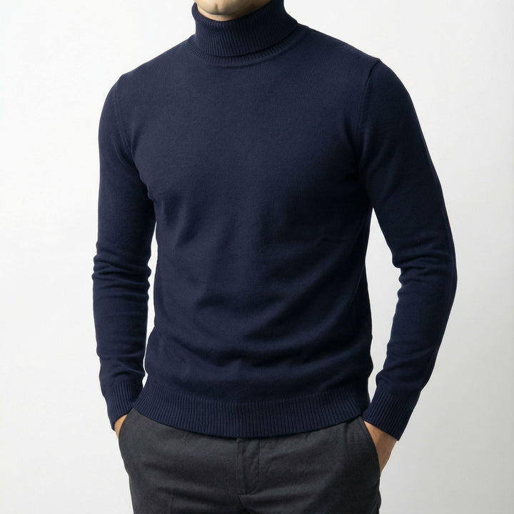 Men's Merino Wool Turtleneck Jumper – Warm Winter Knit – view 11