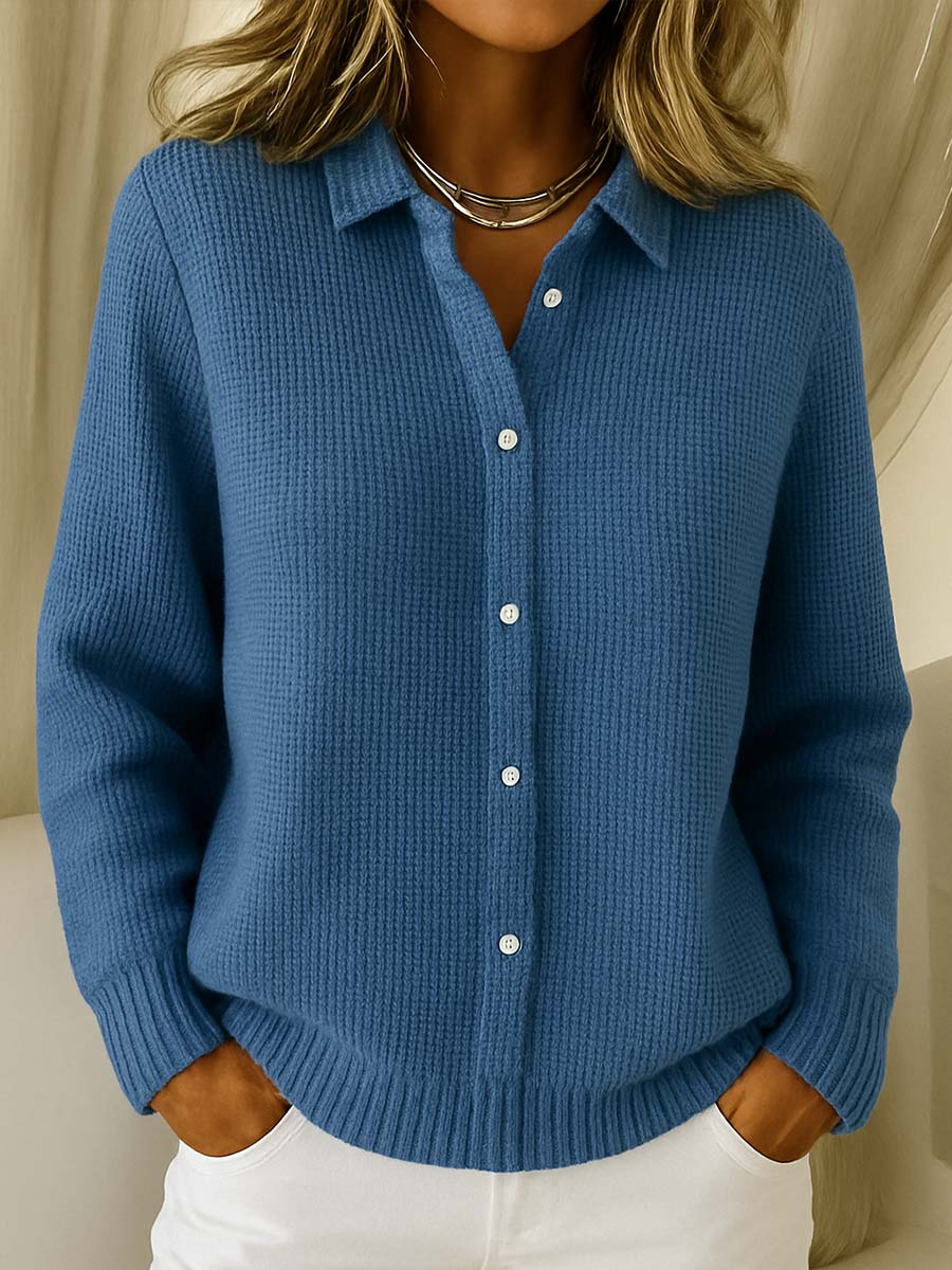 Women's Classic Knitted Button Cardigan – Timeless Comfort