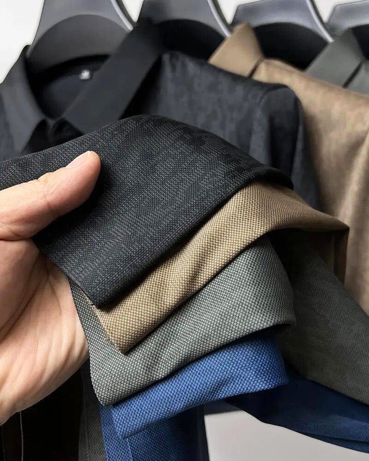 Men's Silk-Touch Tailored Shirt – Breathable Smart-Casual Wear – view 5