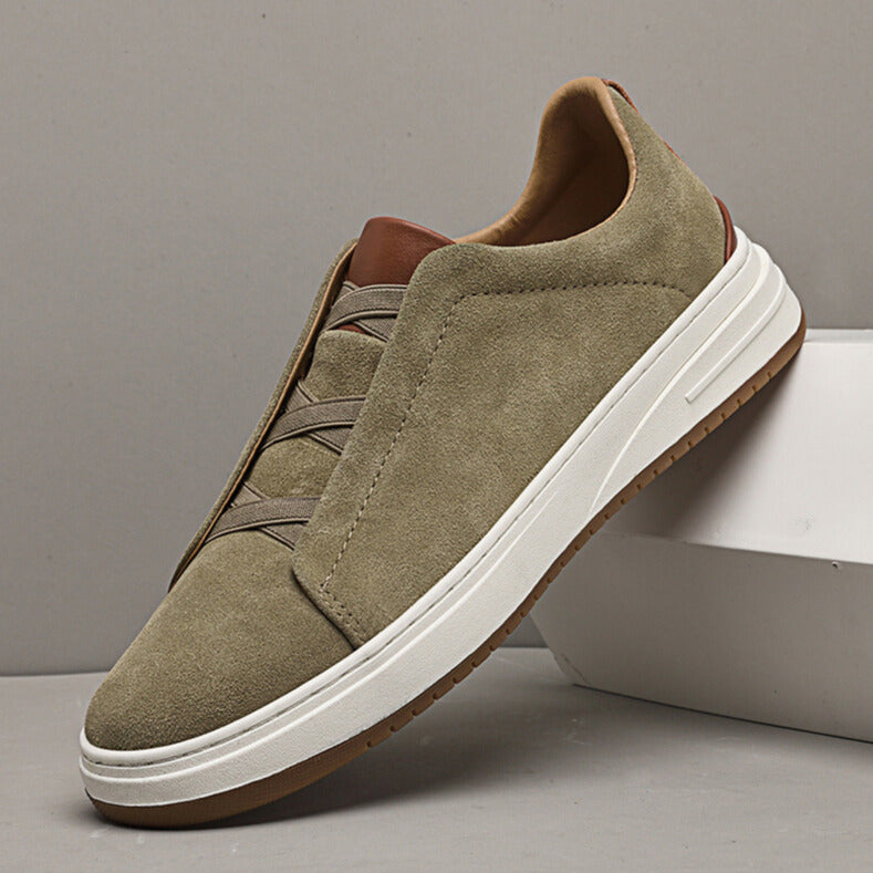Men's Suede Slip-On Sneakers – Cushioned Everyday Trainers – view 12