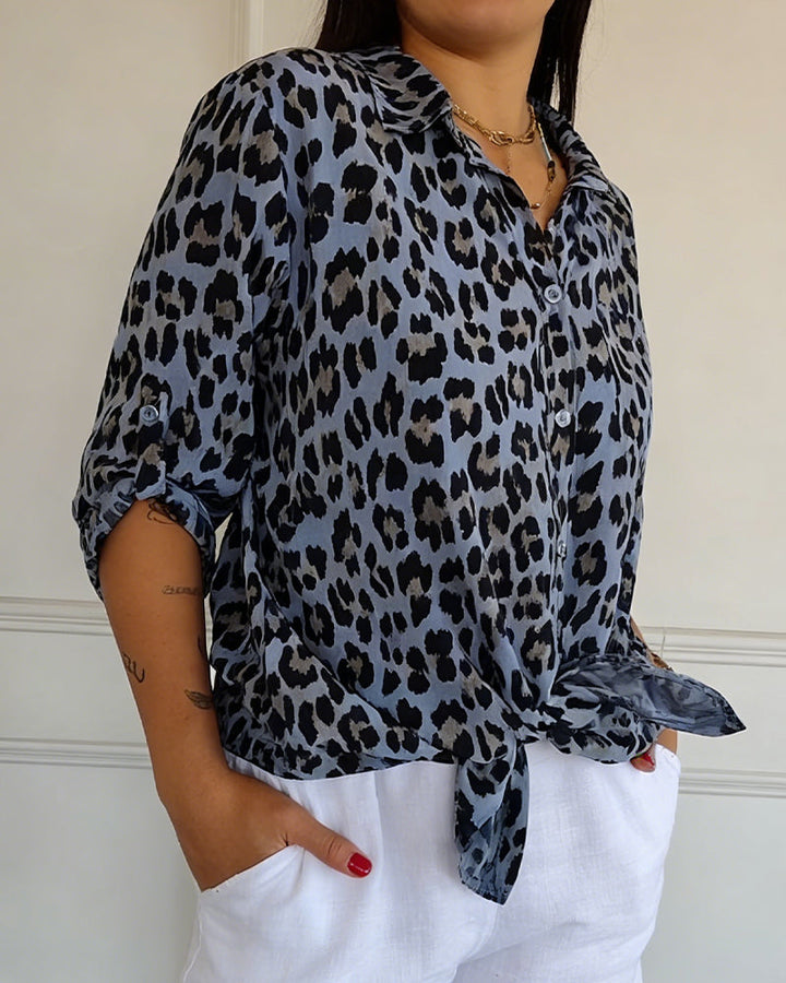 Women's Susan Leopard Print Blouse - Everyday Chic