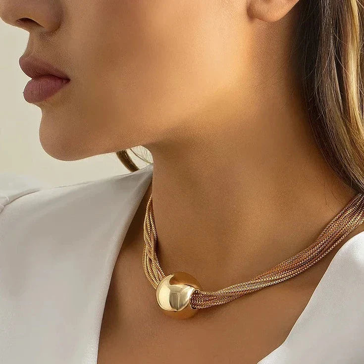 Women's Stainless Steel Moon Drop Pendant Necklace – Adjustable – view 3
