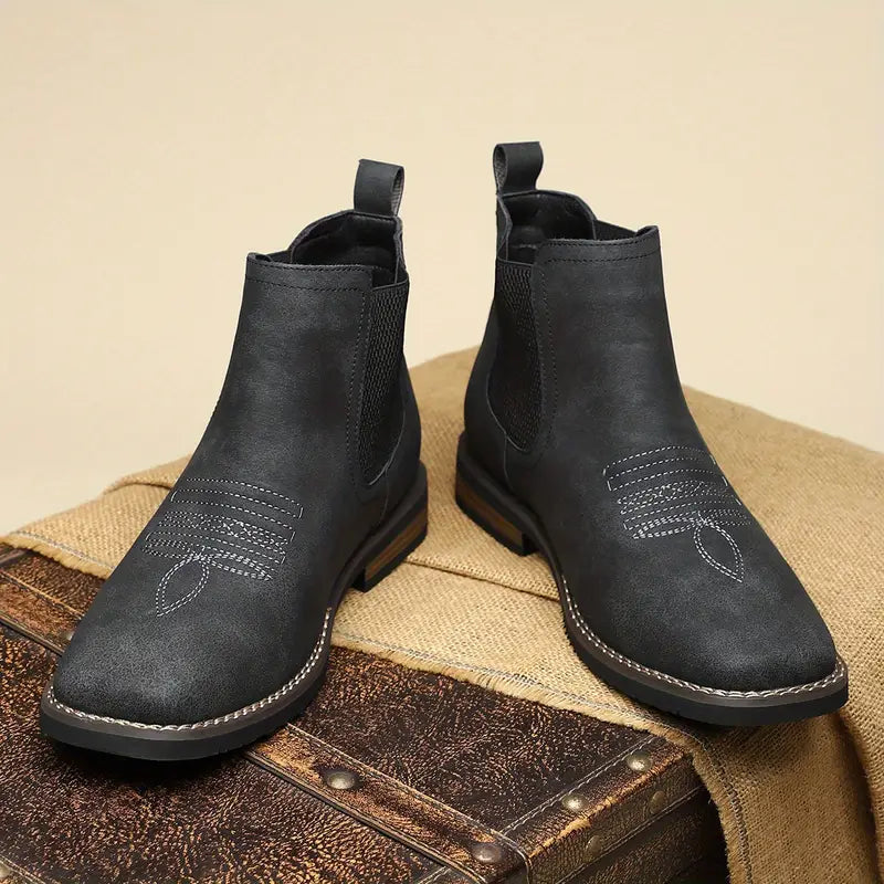 Men's Leather Chelsea Boots – Western Stitch, Stacked Sole