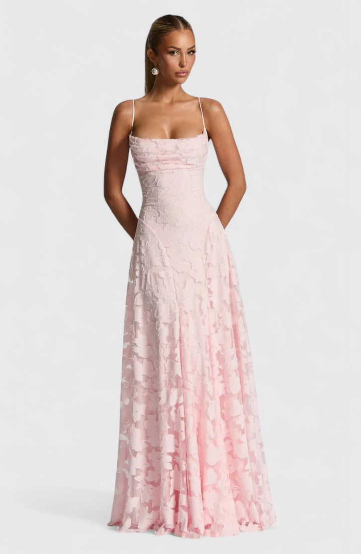 Women's Cowl Neck Maxi Dress - Elegant & Effortless
