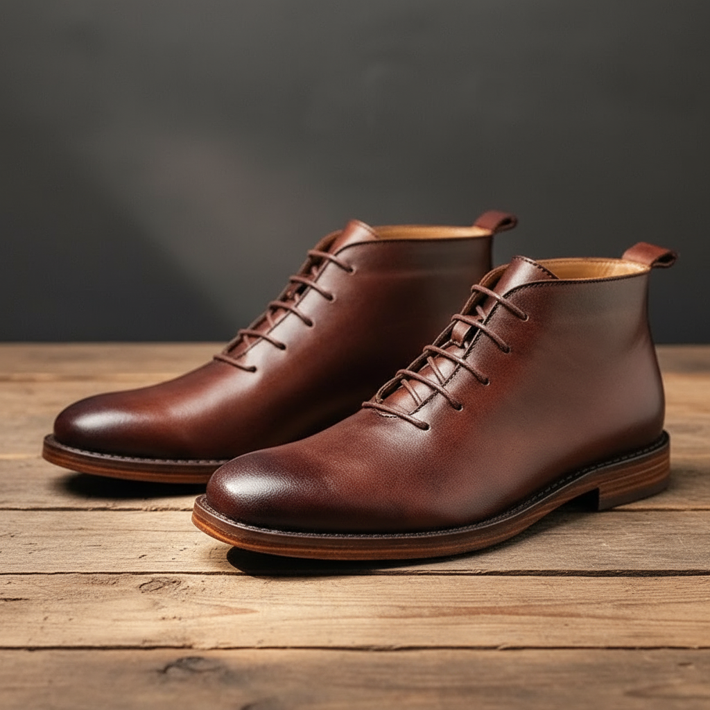Men's Full-Grain Leather Boots – Goodyear-Welted Dress Boots – view 2